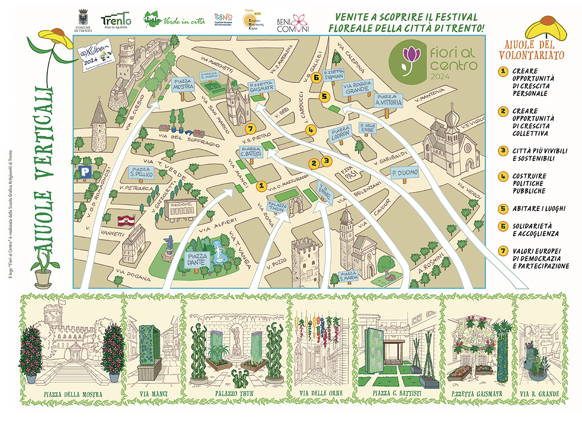 Fiori al Centro Comune di Trento